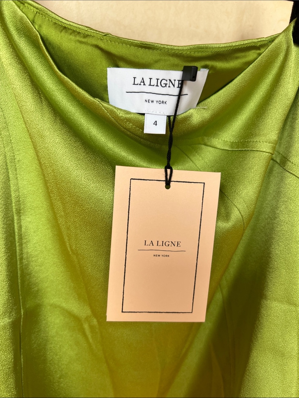 RARE La Ligne Periodot Alina Asymmetrical Satin Skirt - SAMPLE? - Picture 2 of 15